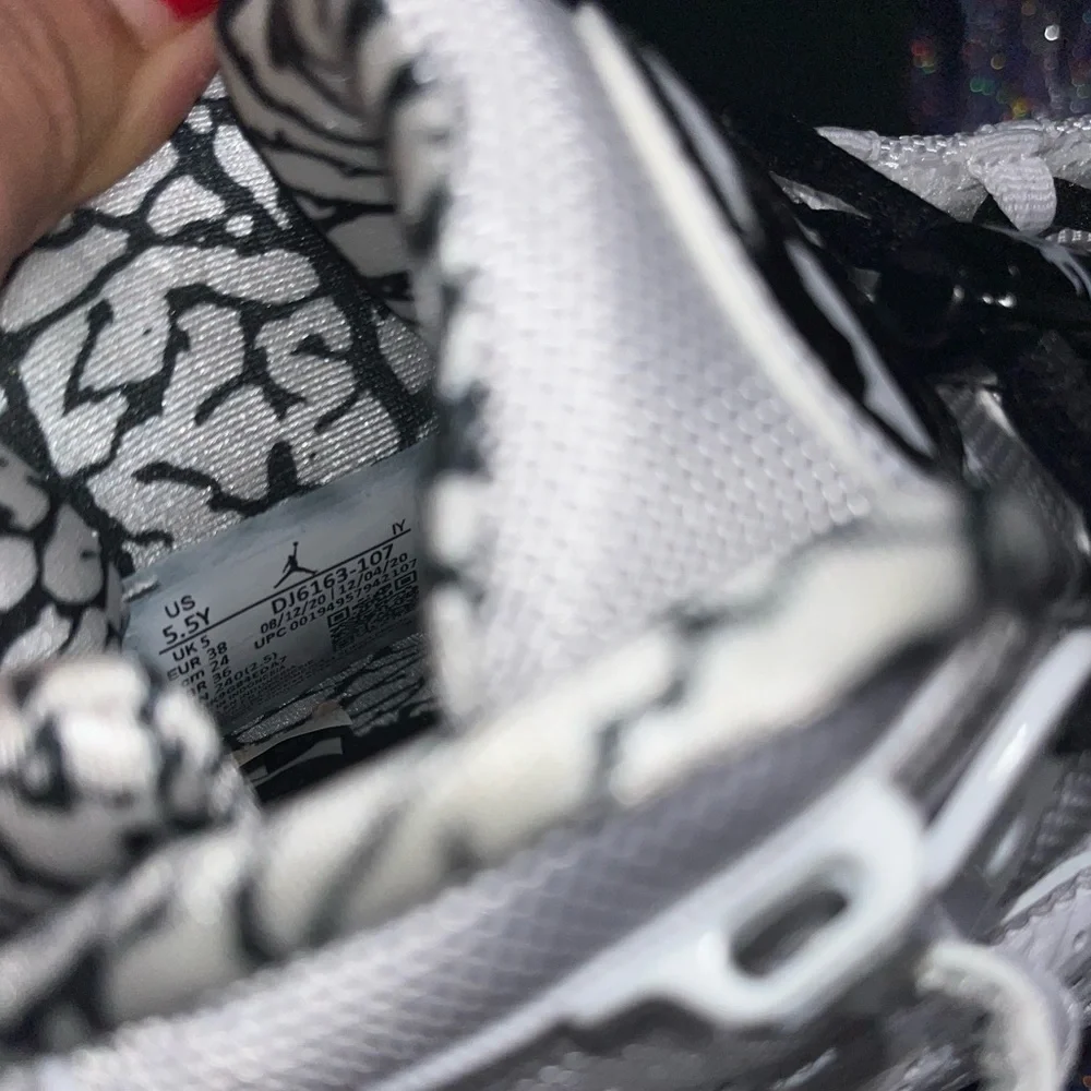 Air Jordan 6 Rings Black and White 
